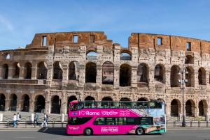 Rome: Hop-on-hop-off-bustour met een sightseeingbus