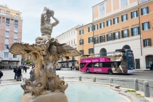 Rome: Hop-on-hop-off-bustour met een sightseeingbus