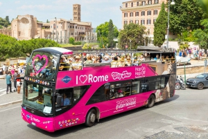 Rome: Hop-on-hop-off-bustour met een sightseeingbus