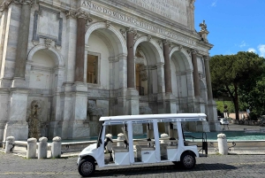 Rome in golfkar: een halve dag privé of kleine groepstour