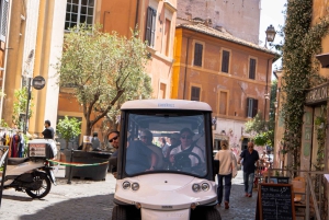 Rome in golfkar: een halve dag privé of kleine groepstour