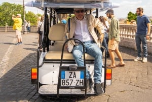 Rome in golfkar: een halve dag privé of kleine groepstour