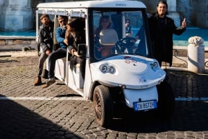 Rome in golfkar: een halve dag privé of kleine groepstour