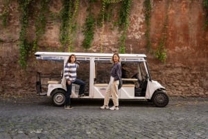 Rome in golfkar: een halve dag privé of kleine groepstour