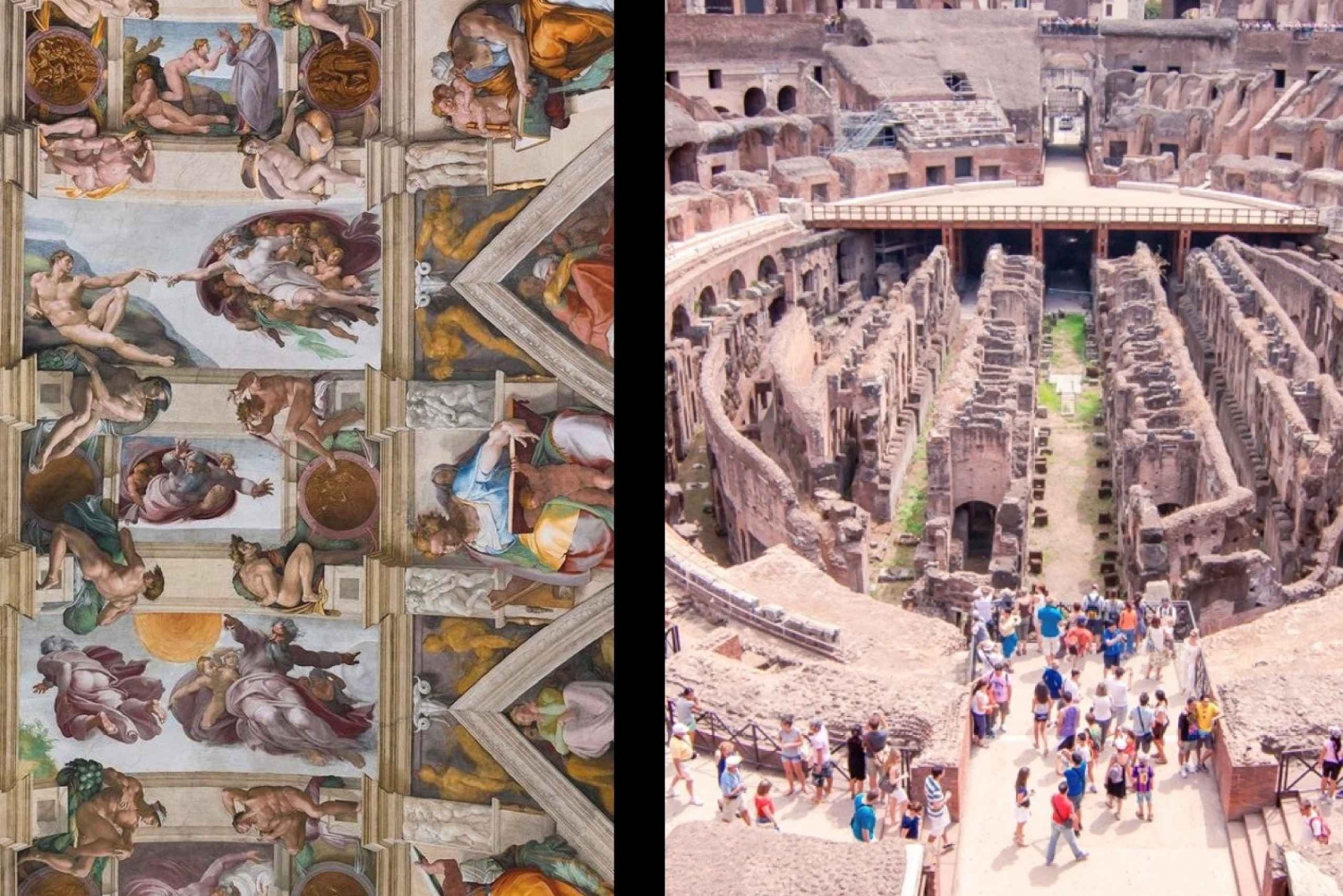 Rome: 1 Day Vatican & Colosseum Tour