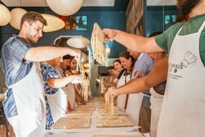 Rome: Fettuccine and Tiramisu Cooking Class with Wine