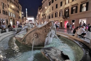 Roma: Tour serale in golf cart con cena italiana e gelato