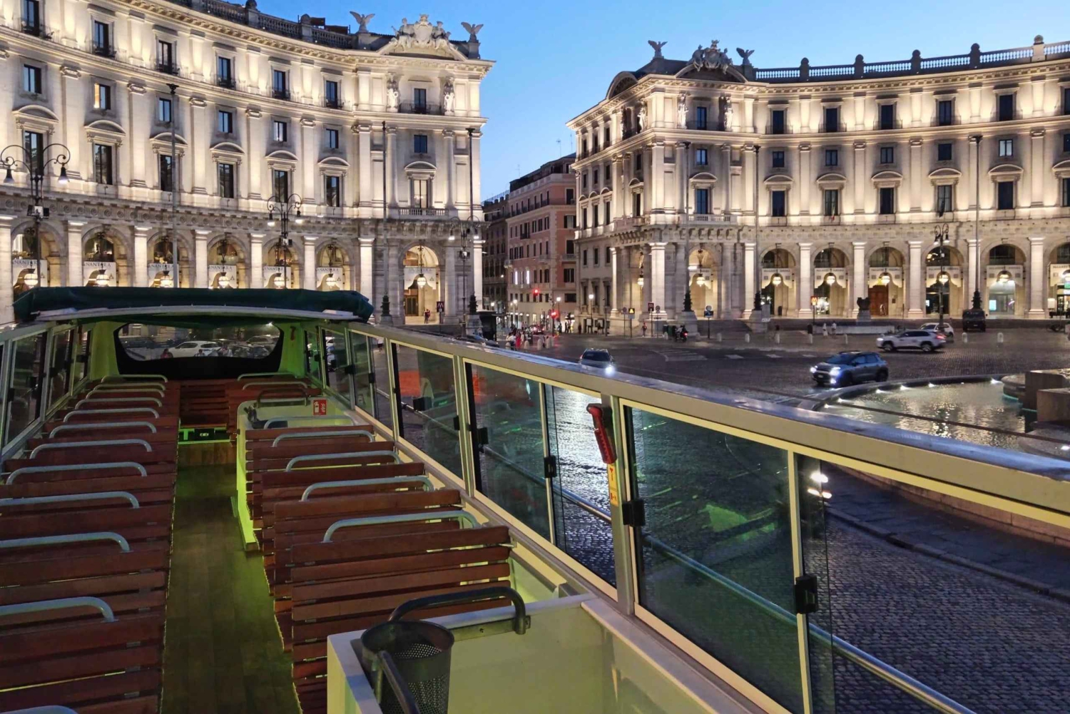 Rome: Nighttime Tour by Open-Top Bus