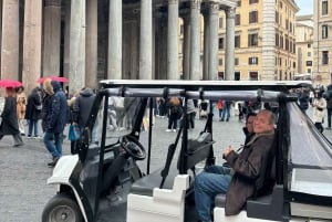 Rome: Fun Golf Cart Tour with Music and Gelato