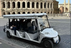 Rome: Fun Golf Cart Tour with Music and Gelato