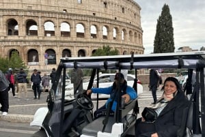 Rome: Fun Golf Cart Tour with Music and Gelato