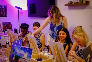 Rome: Painting Class with Unlimited Wine
