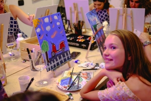 Rooma: Maalausluokka rajoittamattomalla viinillä