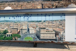 Rome: Panoramic Glass Elevator Ticket with Audio App