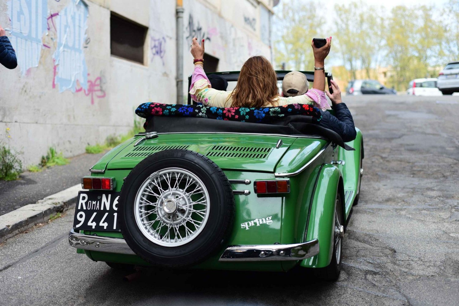 Rome Panoramic Tour by Vintage Cabrio Classic Car