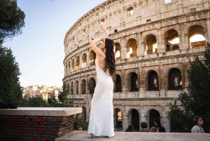 Rome: Gepersonaliseerde fotoshoot buiten het Colosseum