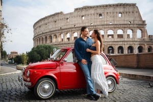 Rome: Photoshoot experience with Vintage Fiat 500