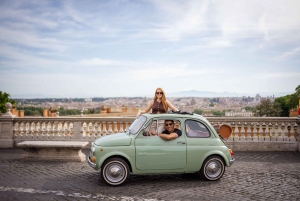 Rome: Photoshoot experience with Vintage Fiat 500