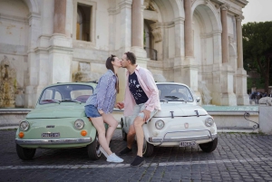 Rome: Photoshoot experience with Vintage Fiat 500