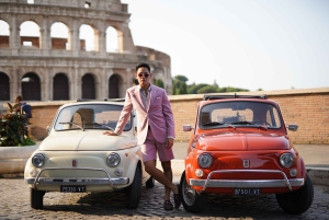 Rome: Photoshoot experience with Vintage Fiat 500