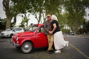 Rome: Photoshoot experience with Vintage Fiat 500