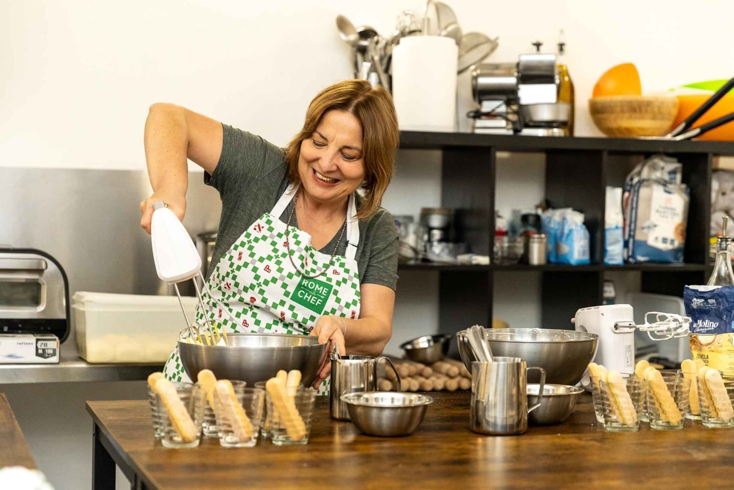 Rom: Pizza- og tiramisu-madlavningskursus nær Colosseum