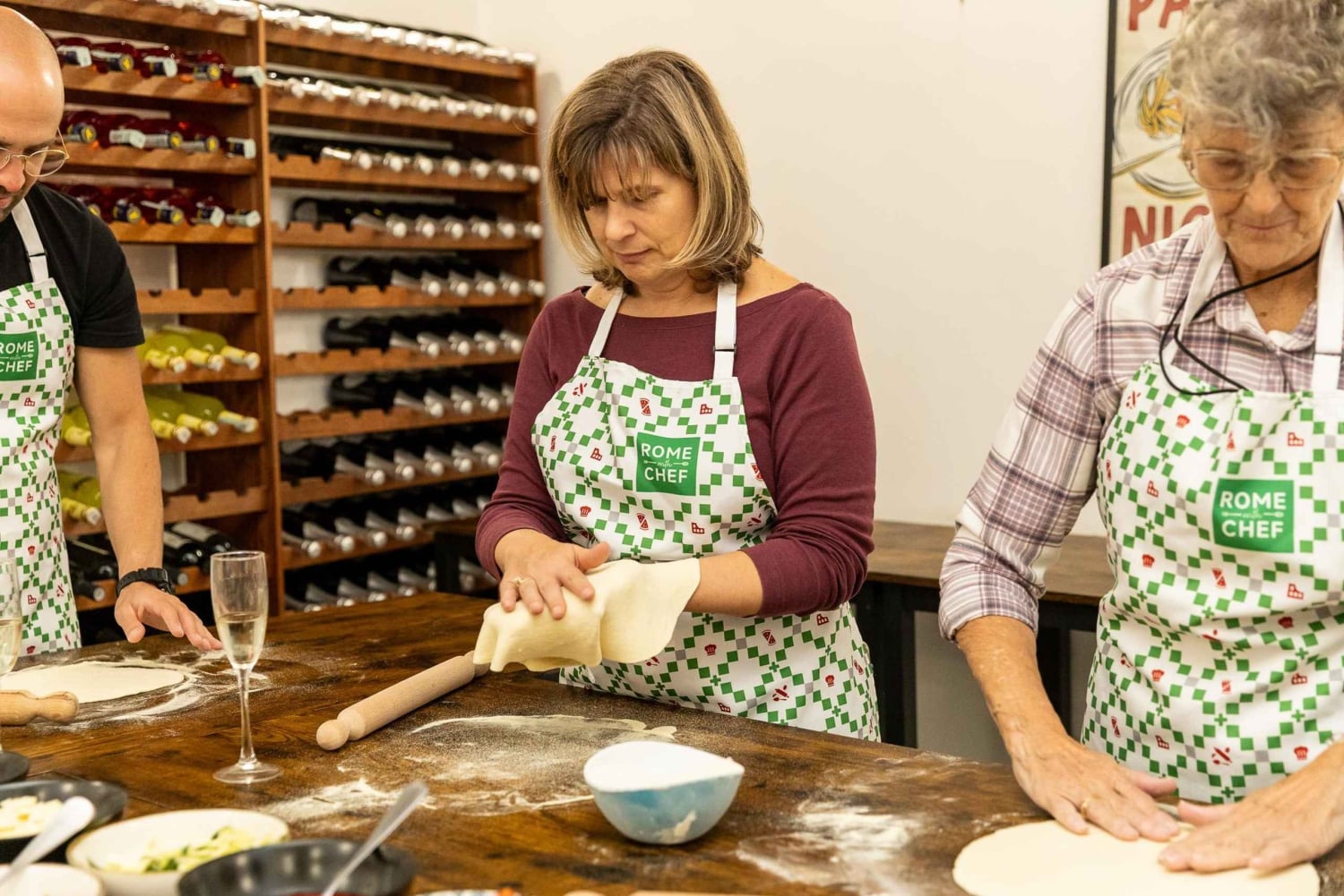 Rom: Pizza- og tiramisu-madlavningskursus nær Colosseum