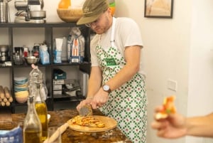 Rom: Pizza- og tiramisu-madlavningskursus nær Colosseum