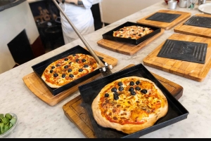 Roma: Clase de Cocina de Pizza y Tiramisù con Copa de Vino