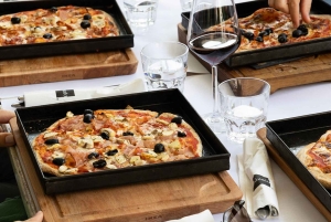 Roma: Clase de Cocina de Pizza y Tiramisù con Copa de Vino