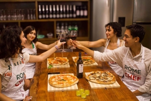 ローマ：ピザ作りワークショップとスプリッツカクテルをお楽しみください