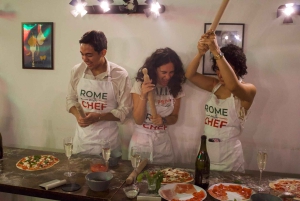ローマ：ピザ作りワークショップとスプリッツカクテルをお楽しみください