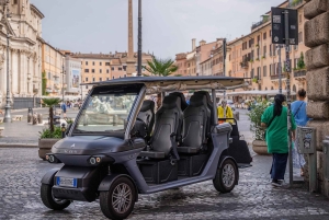 ローマ：ゴルフカートによるプライベート市内観光ツアー