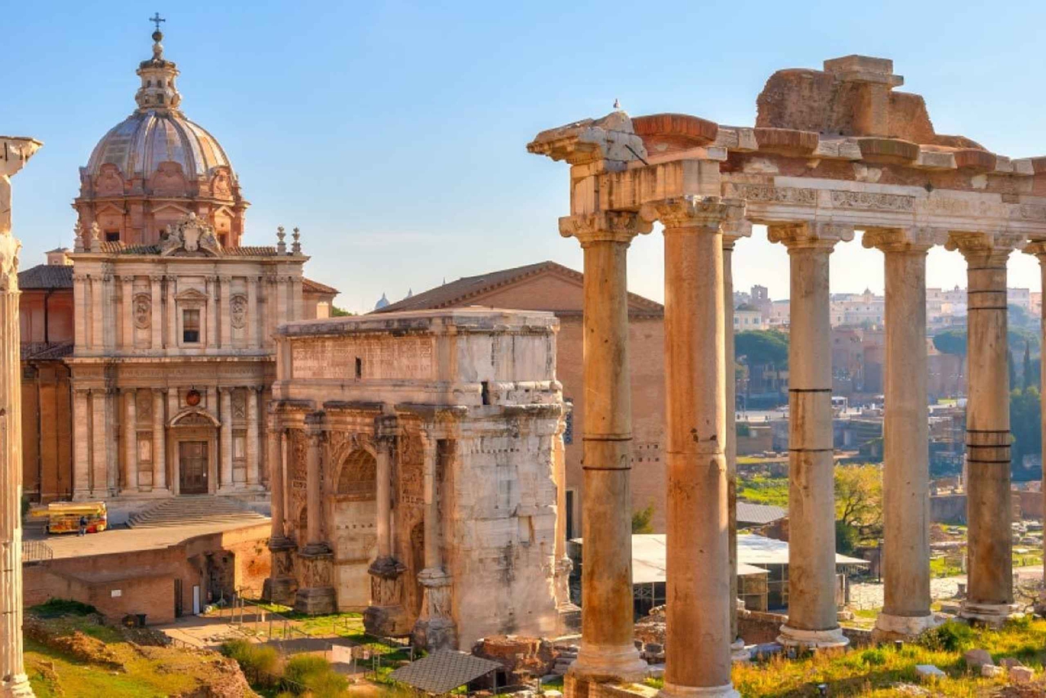 ローマ:プライベート交通機関付きのプライベート 1 日ツアー