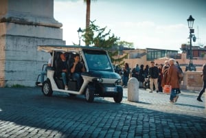 Roma: Tour privato in golf cart in 3 ore con degustazione di cibo