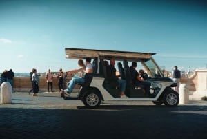 Roma: Tour privato in golf cart in 3 ore con degustazione di cibo