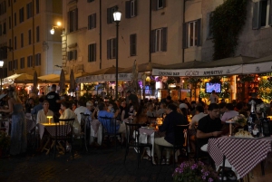 Rome: Private Night Tour with Driving, Walking, and Flavors
