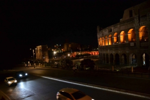 Rome: Private Night Tour with Driving, Walking, and Flavors