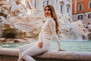 Roma: Privat fotoshoot ved Trevifontenen