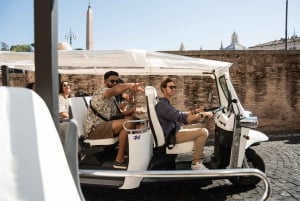 Roma: Tour privado en Tuk Tuk con servicio de recogida del hotel y Prosecco