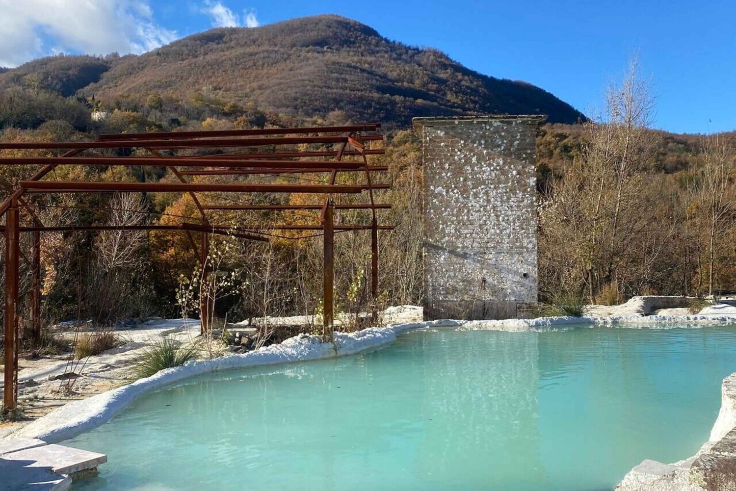 Rome: Private Tuscany Day Trip with Thermal Spa & Wine