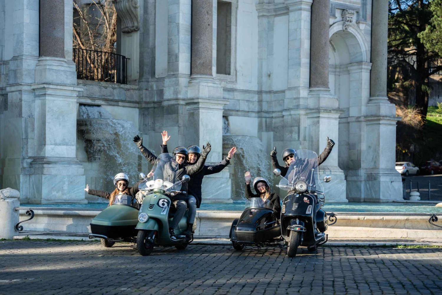 Rome: Day and Night Private Vespa Tour with Hotel Pickup