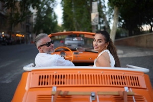 Usługa profesjonalnej sesji zdjęciowej w Rzymie z bezpłatnym transportem samochodem Fiat 500