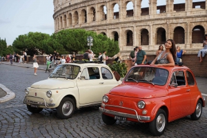 Rome : Visite guidée de la voiture rétro Fiat500