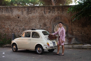 Rome : Visite guidée de la voiture rétro Fiat500