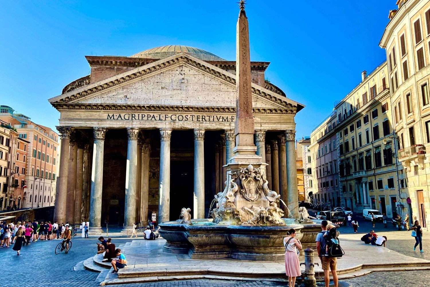 Rome Squares and Fountains Tour & River Boat Hop On Hop Off