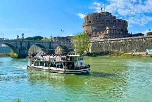 Rome Squares and Fountains Tour & River Boat Hop On Hop Off