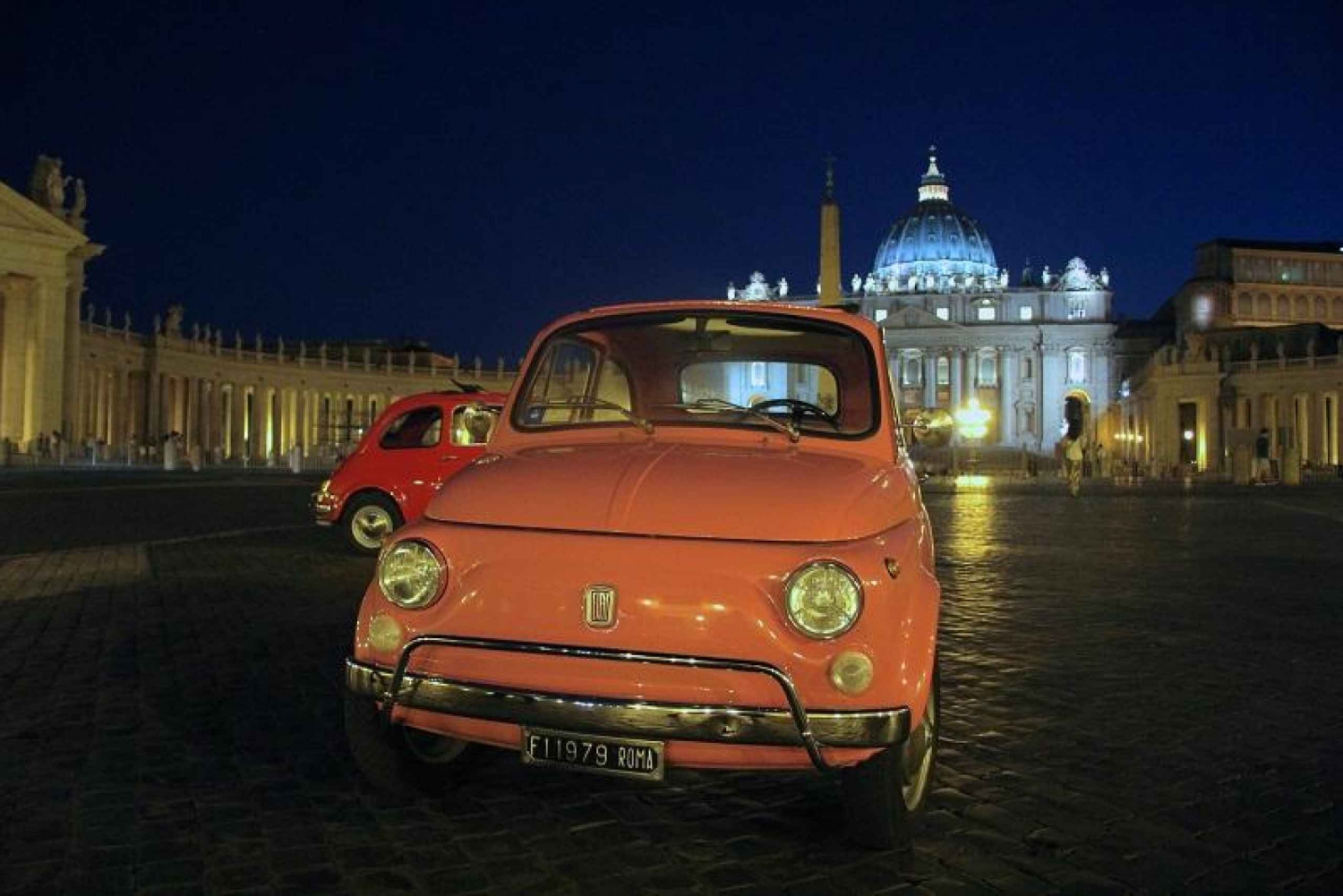 EXP Rome : Romantic Night Tour by Classic Fiat 500