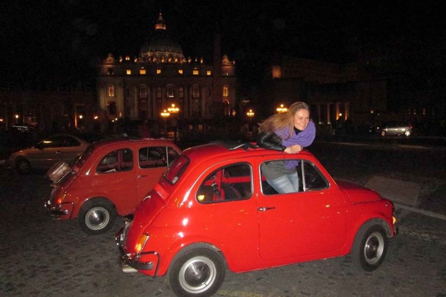 EXP Rome : Romantic Night Tour by Classic Fiat 500