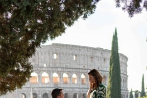 Rome : Séance photo pour une demande en mariage romantique